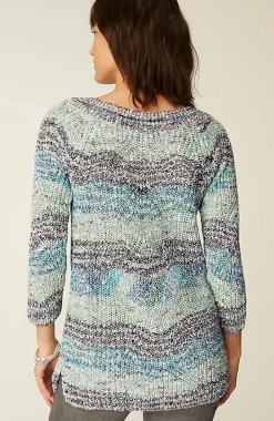 Textured Convertible-Shoulder Sweater | Jjill
