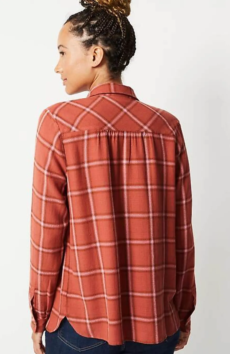 Textured Plaid Popover | Jjill