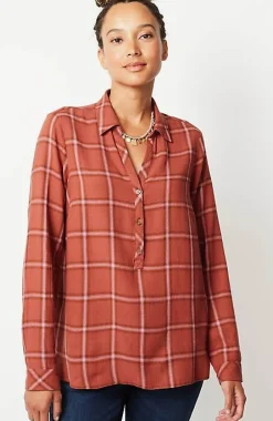 Textured Plaid Popover | Jjill