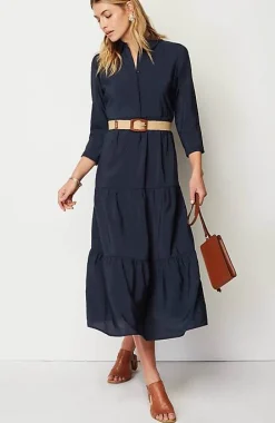Tiered Maxi Shirtdress | Jjill