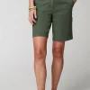 Trapunto-Stitched Chino Shorts | Jjill