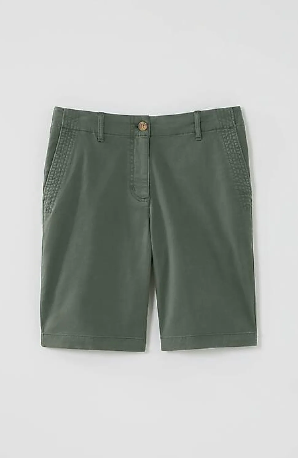 Trapunto-Stitched Chino Shorts | Jjill