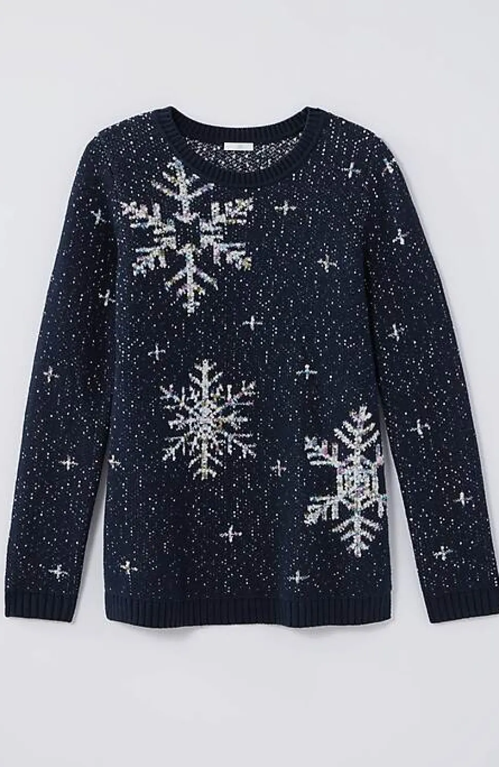 Tweeded Snowflake Sweater | Jjill