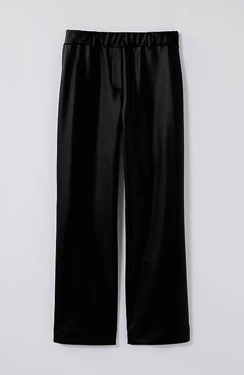 Vegan-Leather Straight-Leg Trousers | Jjill
