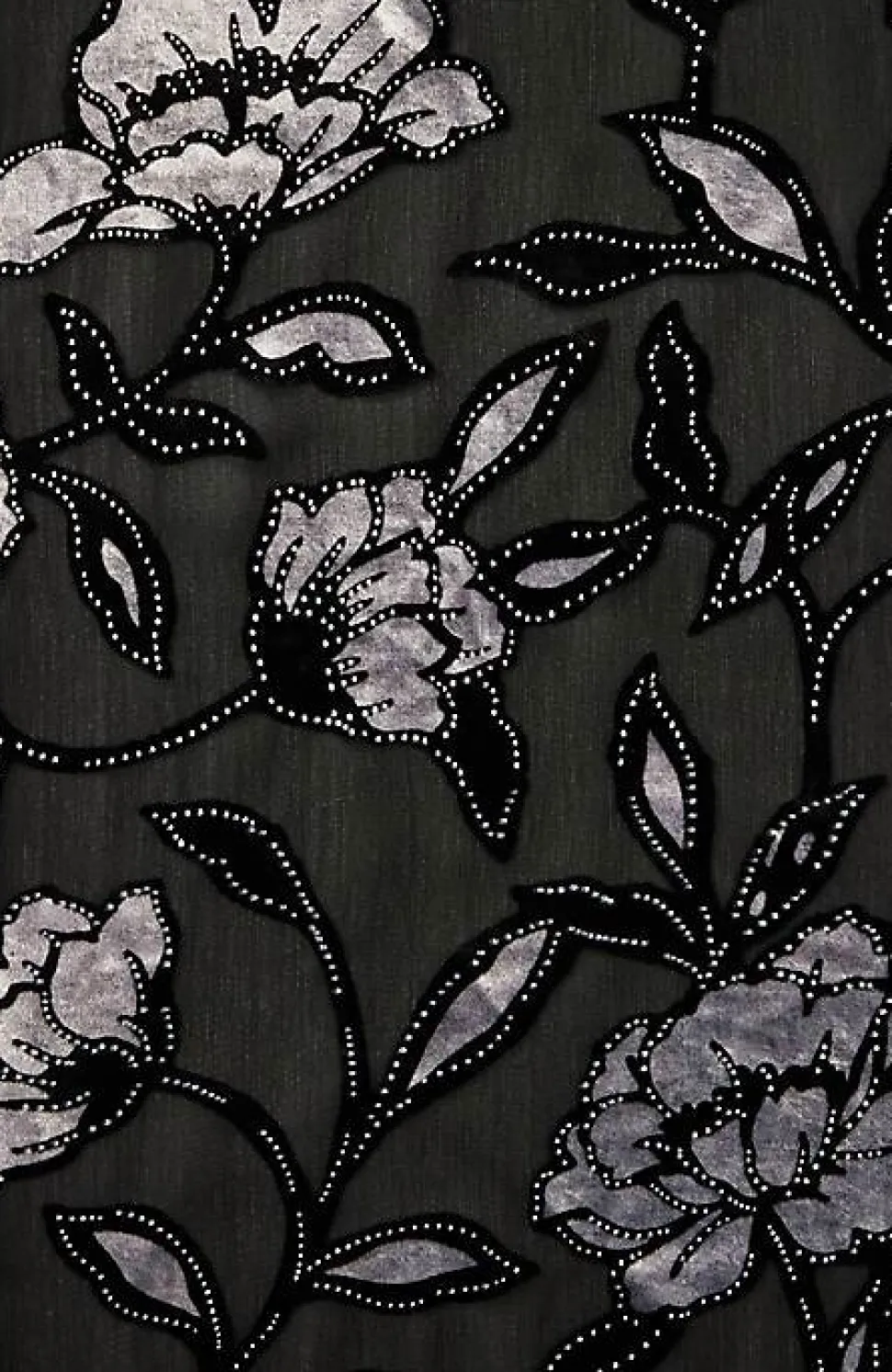 Velvet Burnout Metallic-Printed Scarf | Jjill