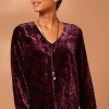 Velvet Paisley-Printed Top | Jjill