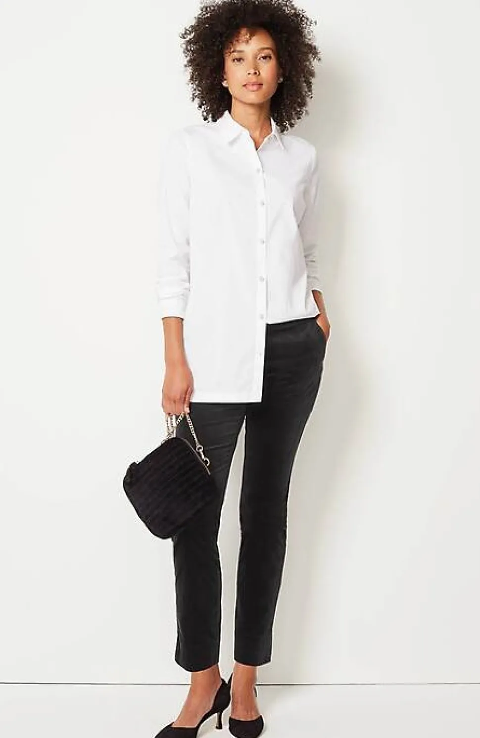 Velveteen Stretch Slim-Leg Pants | Jjill