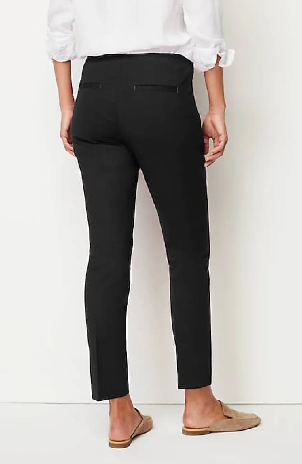Versatile Cotton-Stretch Slim-Leg Pants | Jjill