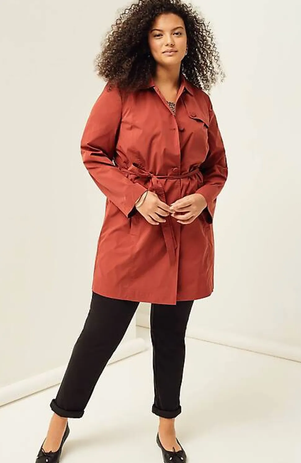 Wearever Belted Trench Coat | Jjill