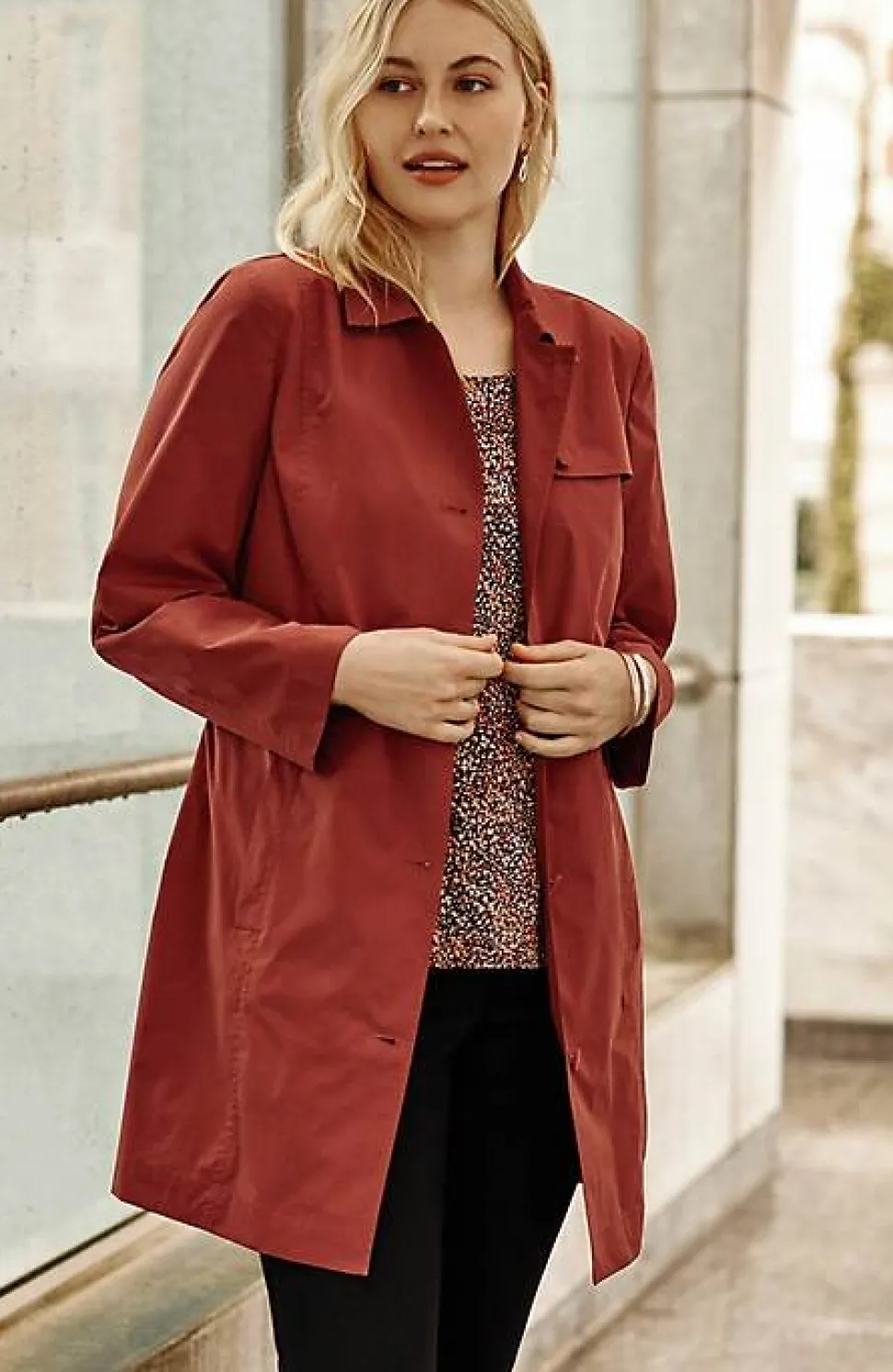 Wearever Belted Trench Coat | Jjill