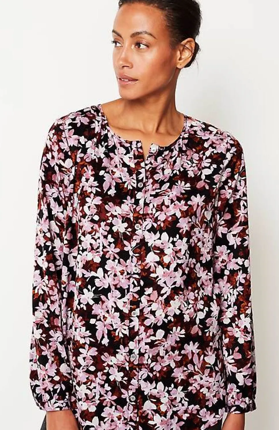 Wearever Button-Front Blouse | Jjill