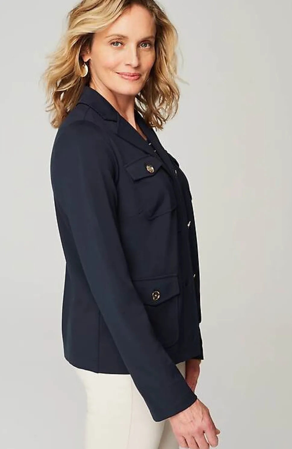 Wearever Button-Front Jacket | Jjill