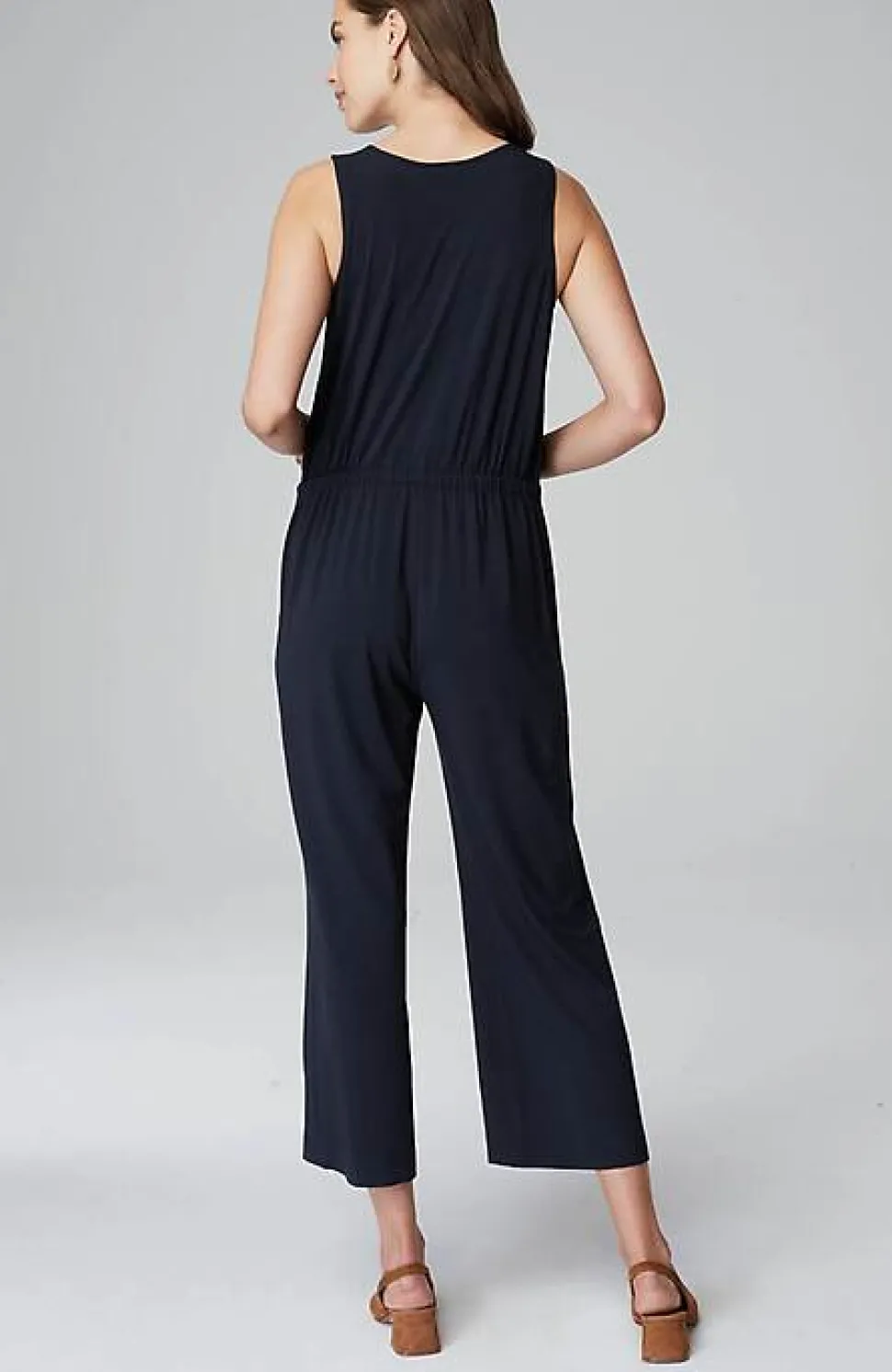 Wearever Button-Front Jumpsuit | Jjill