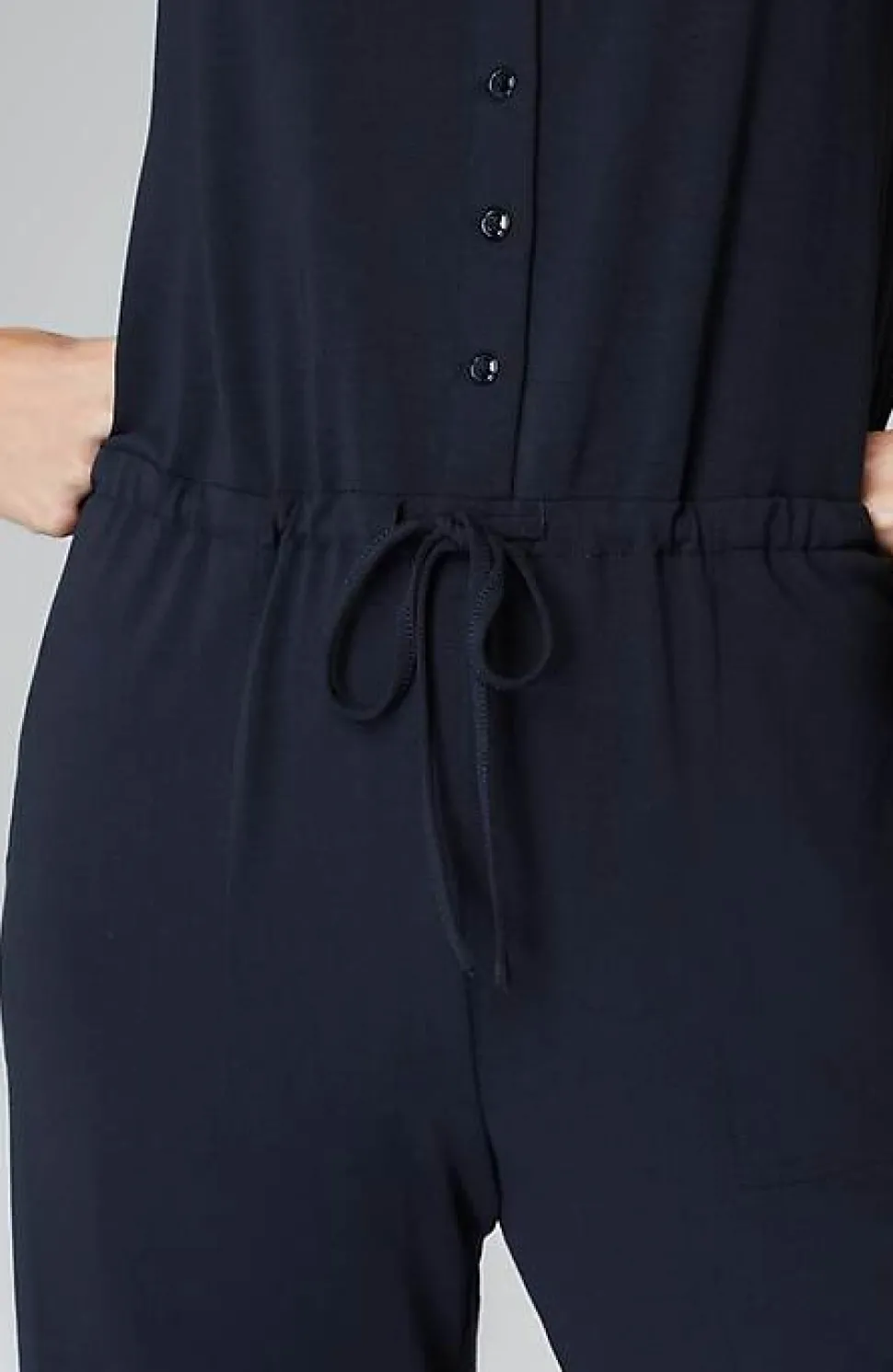 Wearever Button-Front Jumpsuit | Jjill
