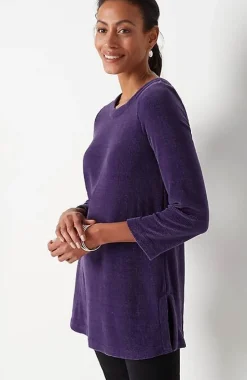 Wearever Chenille Knit A-Line Tunic | Jjill