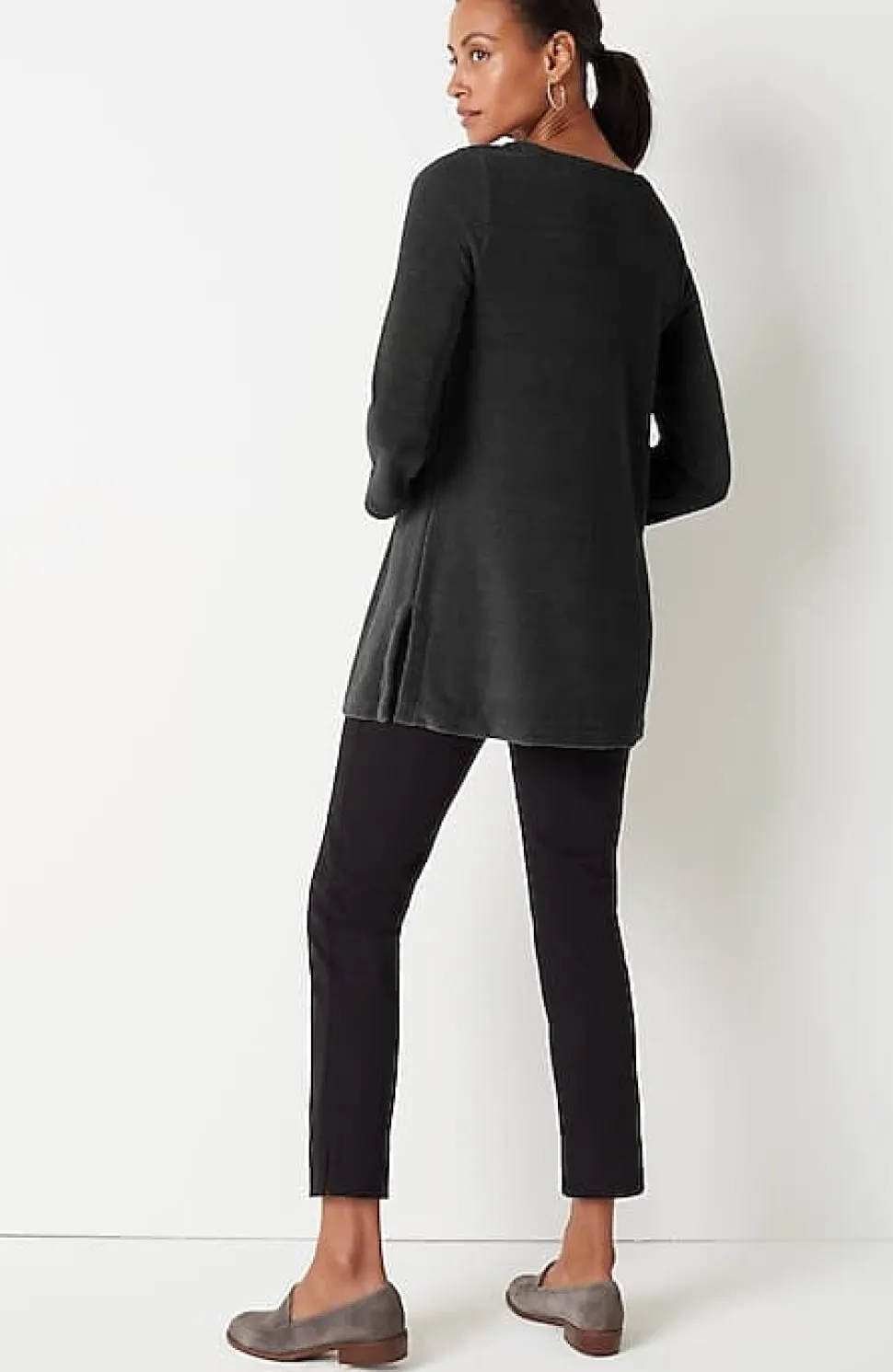 Wearever Chenille Knit A-Line Tunic | Jjill