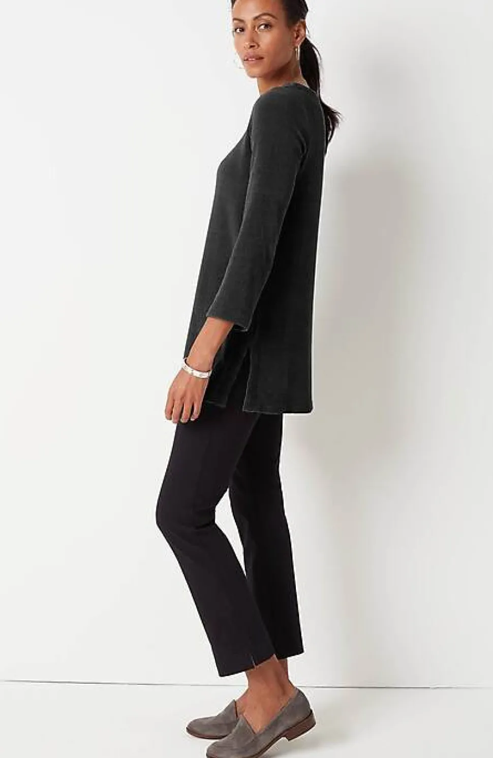 Wearever Chenille Knit A-Line Tunic | Jjill