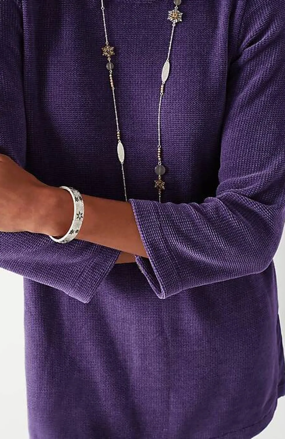 Wearever Chenille Knit A-Line Tunic | Jjill