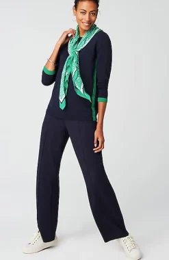Wearever Contrast-Trimmed Sweater | Jjill