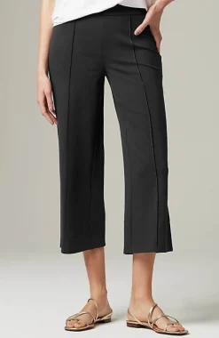 Wearever Double-Face Jersey Pintucked Crops | Jjill