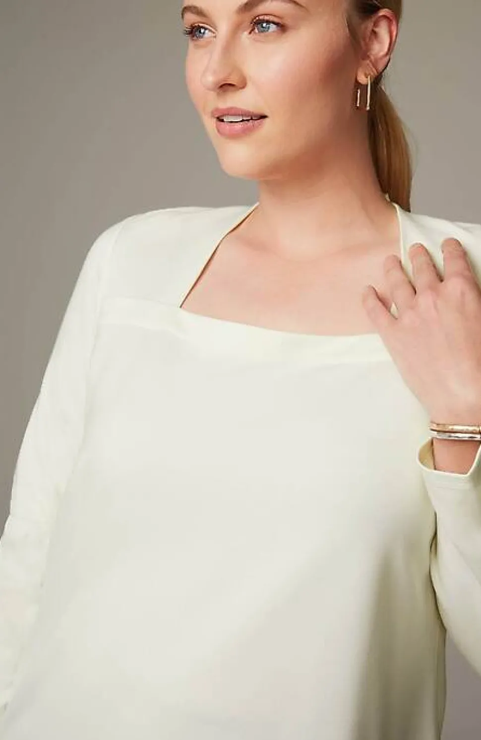 Wearever Double-Face Jersey Square-Neck Top | Jjill