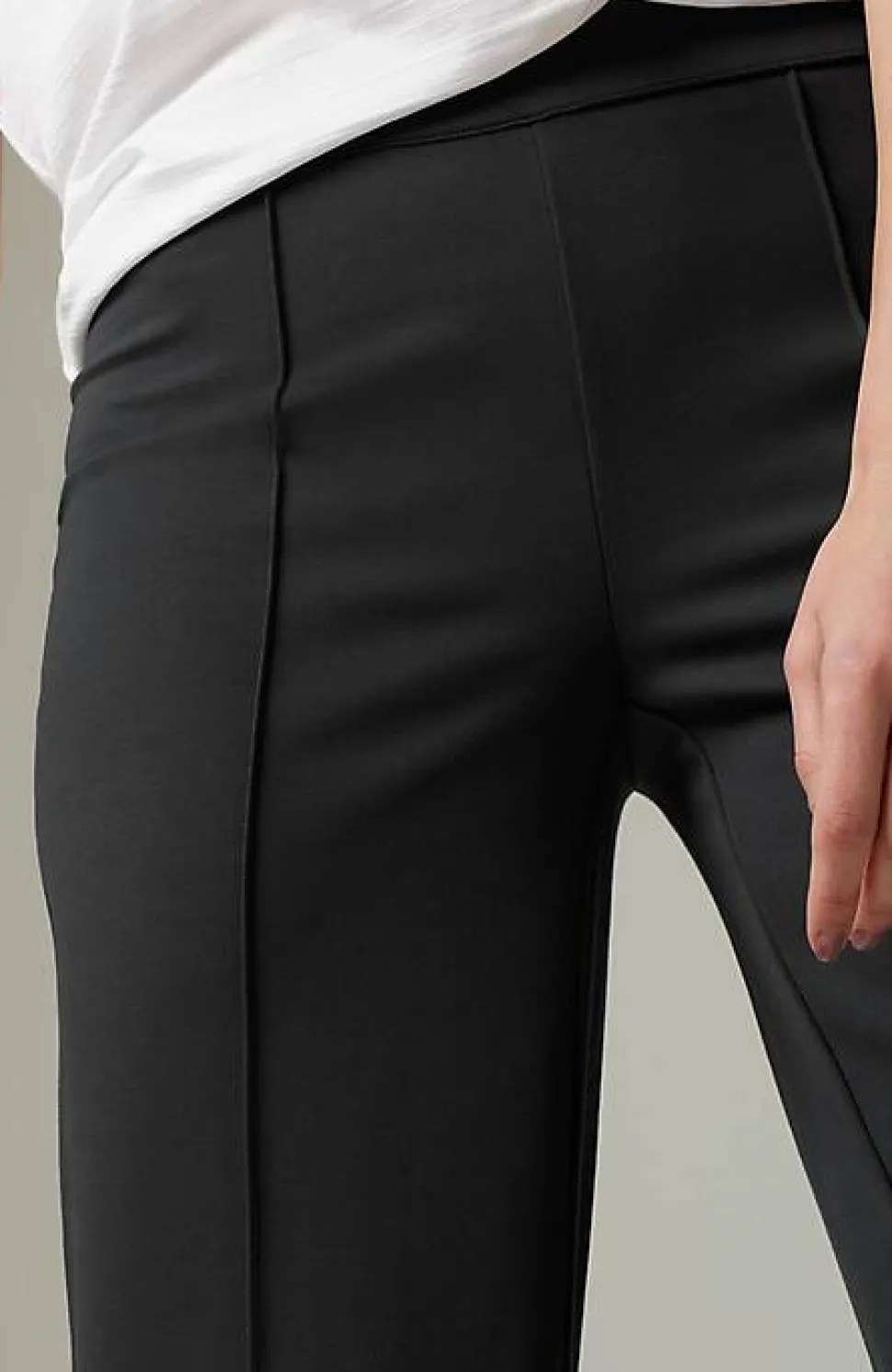 Wearever Double-Face Jersey Pintucked Crops | Jjill