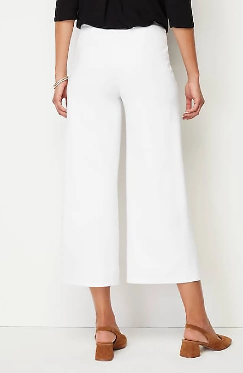 Wearever Double-Face Jersey Pintucked Crops | Jjill