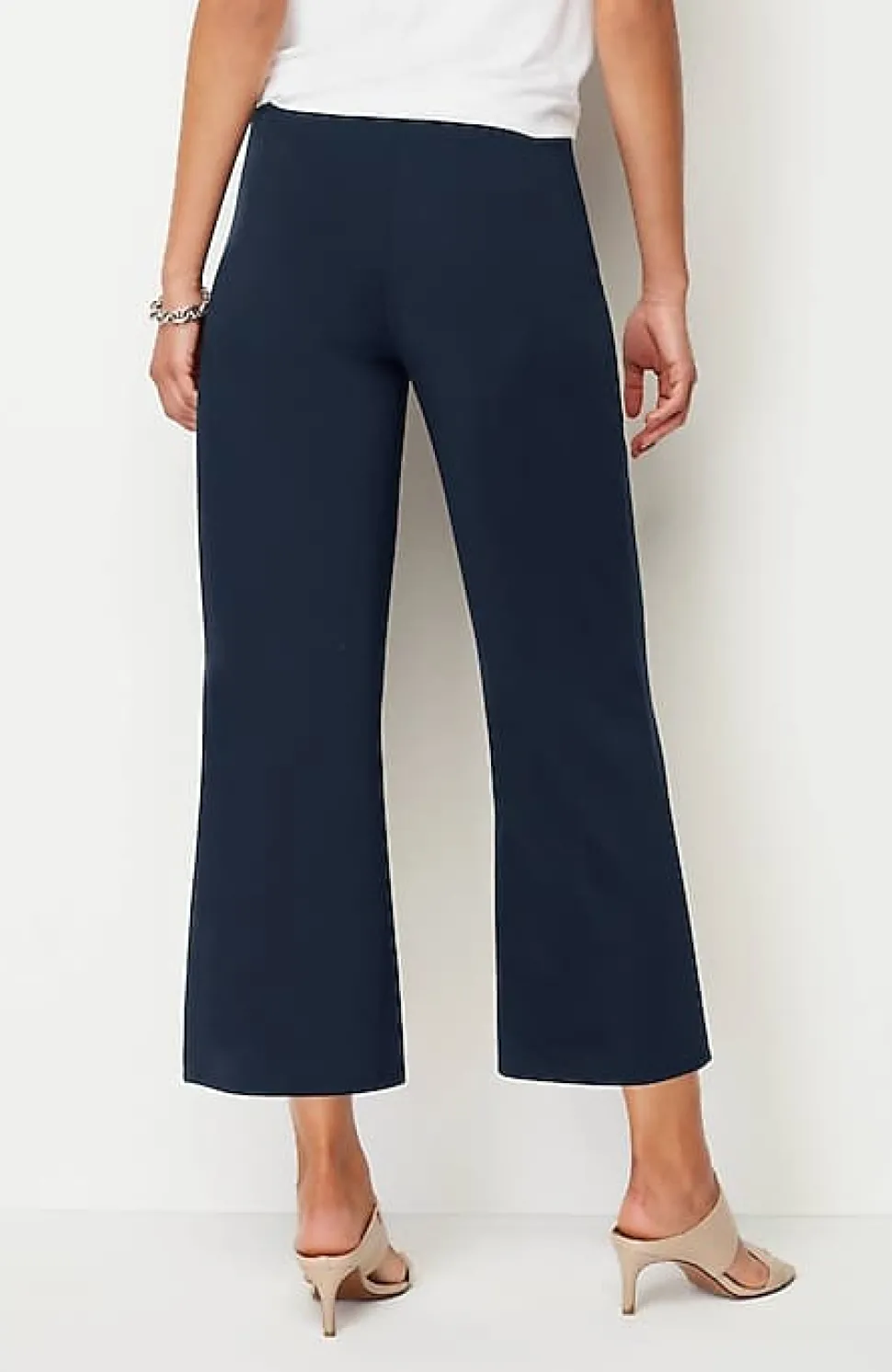 Wearever Double-Face Jersey Pintucked Crops | Jjill