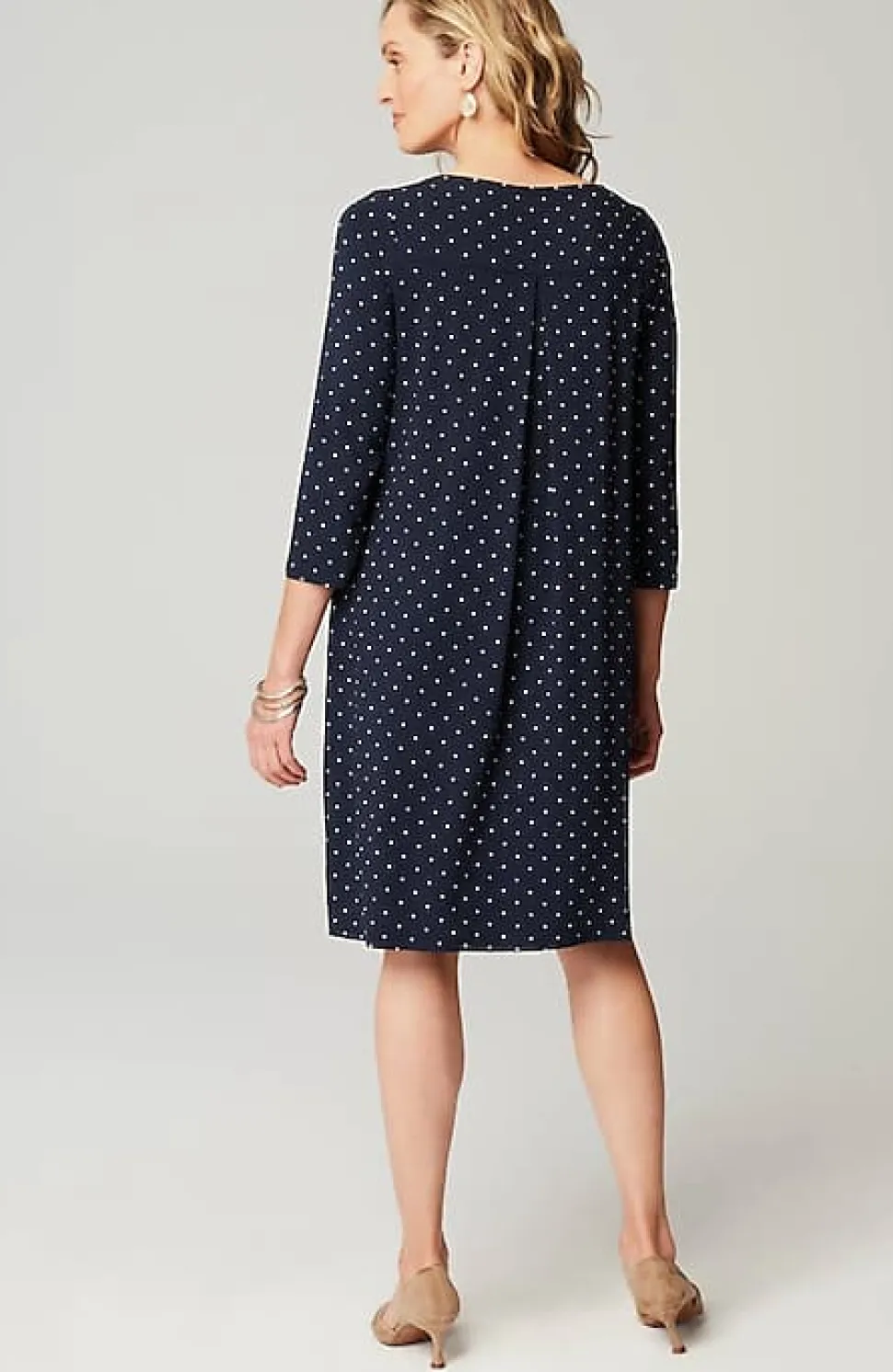 Wearever Easy Pleat-Back Dress | Jjill