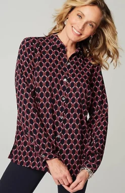 Wearever Easy-Care A-Line Button-Front Shirt | Jjill