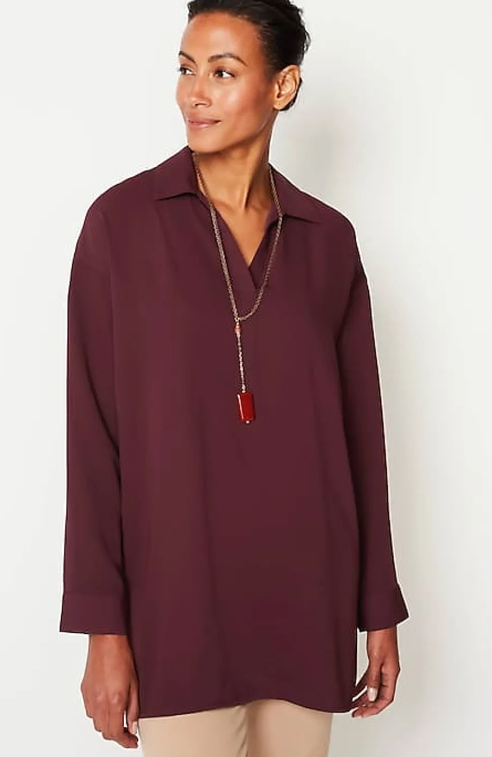 Wearever Easy-Care Essential Tunic | Jjill
