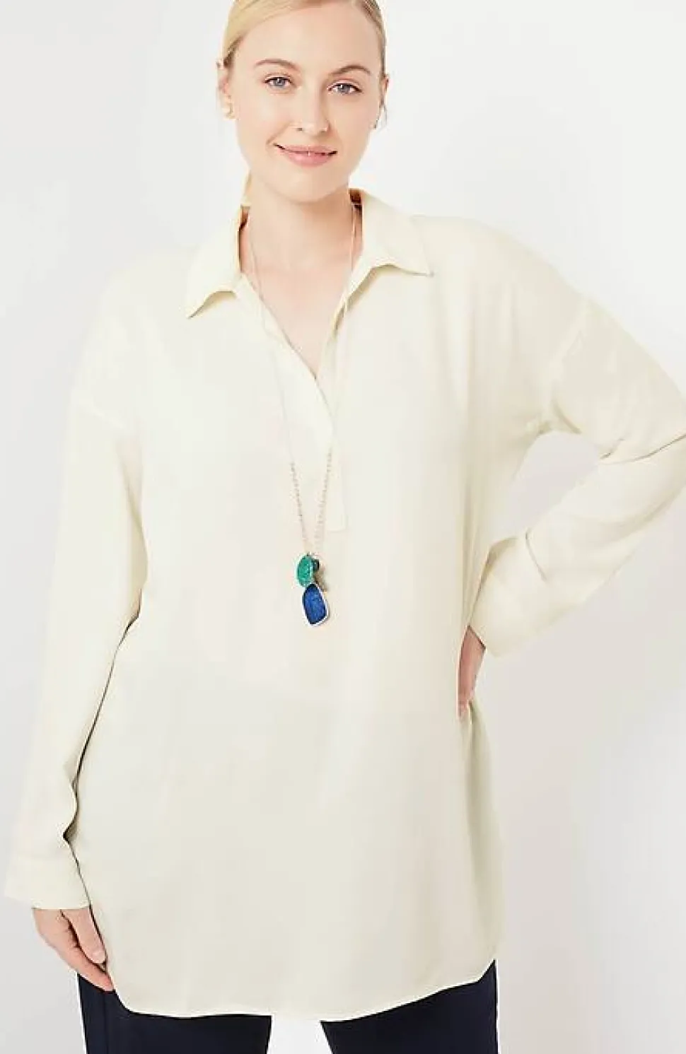 Wearever Easy-Care Essential Tunic | Jjill