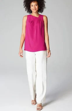 Wearever Easy-Care Pleated Top | Jjill