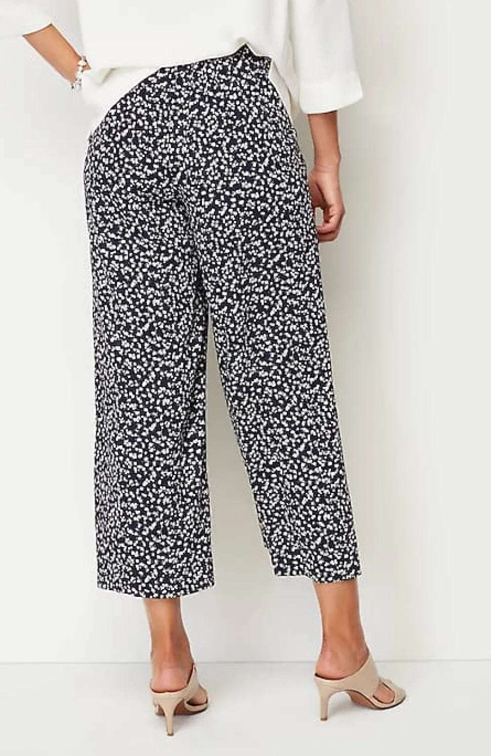 Wearever Easy-Care Woven Wide-Leg Crops | Jjill