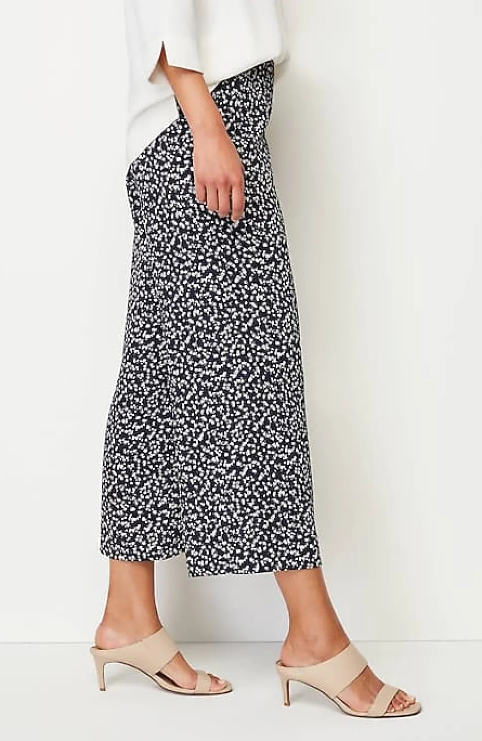 Wearever Easy-Care Woven Wide-Leg Crops | Jjill
