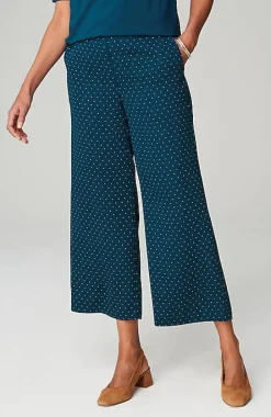 Wearever Easy-Care Woven Wide-Leg Crops | Jjill