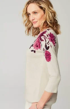 Wearever Garden Roses Sweater | Jjill
