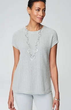 Wearever Lightweight Textured Pullover | Jjill