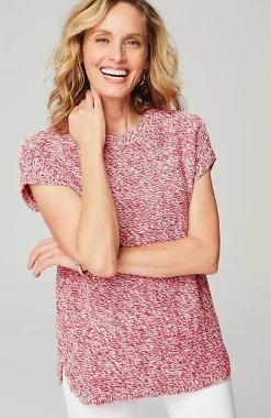 Wearever Marled Dolman-Sleeve Pullover | Jjill