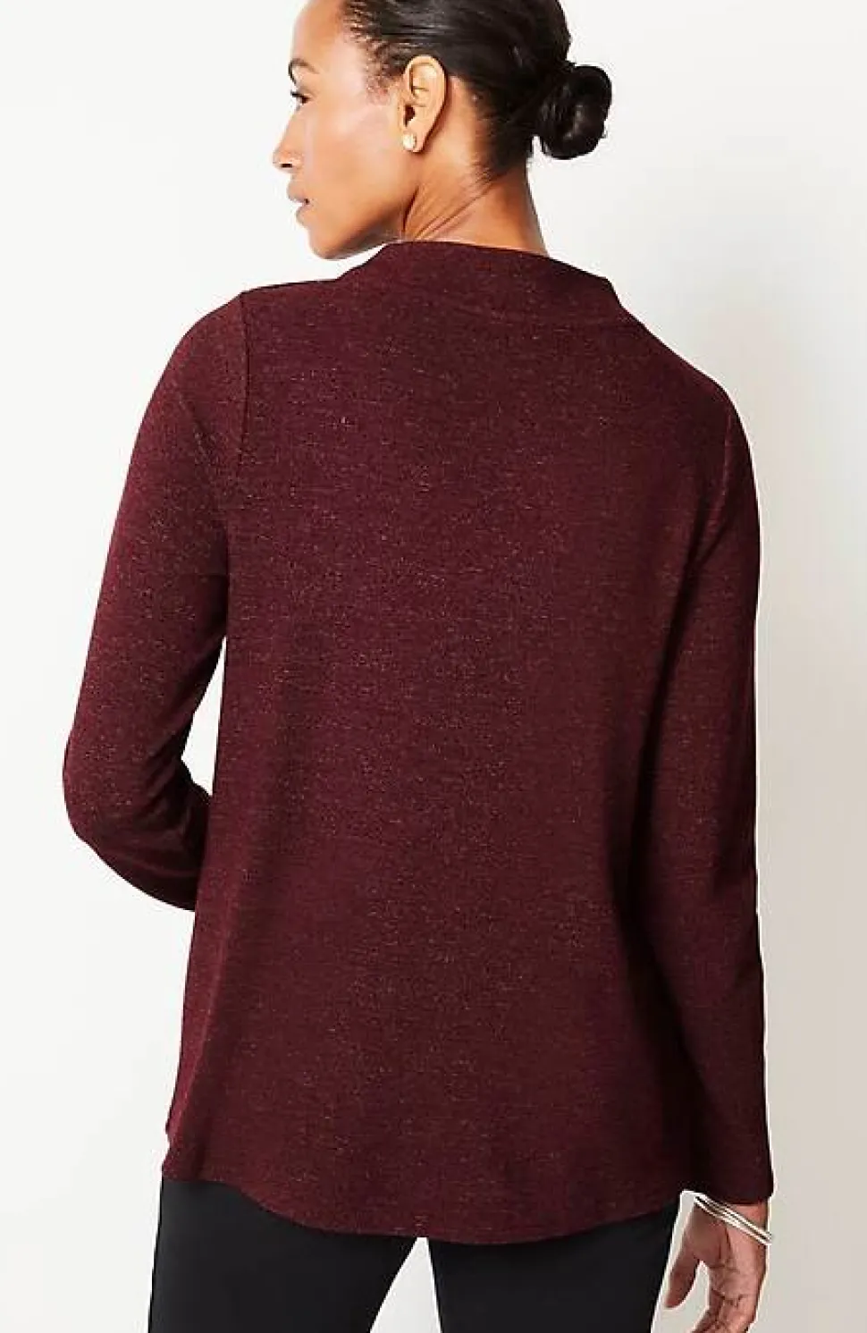 Wearever Mock-Neck Ottoman Top | Jjill