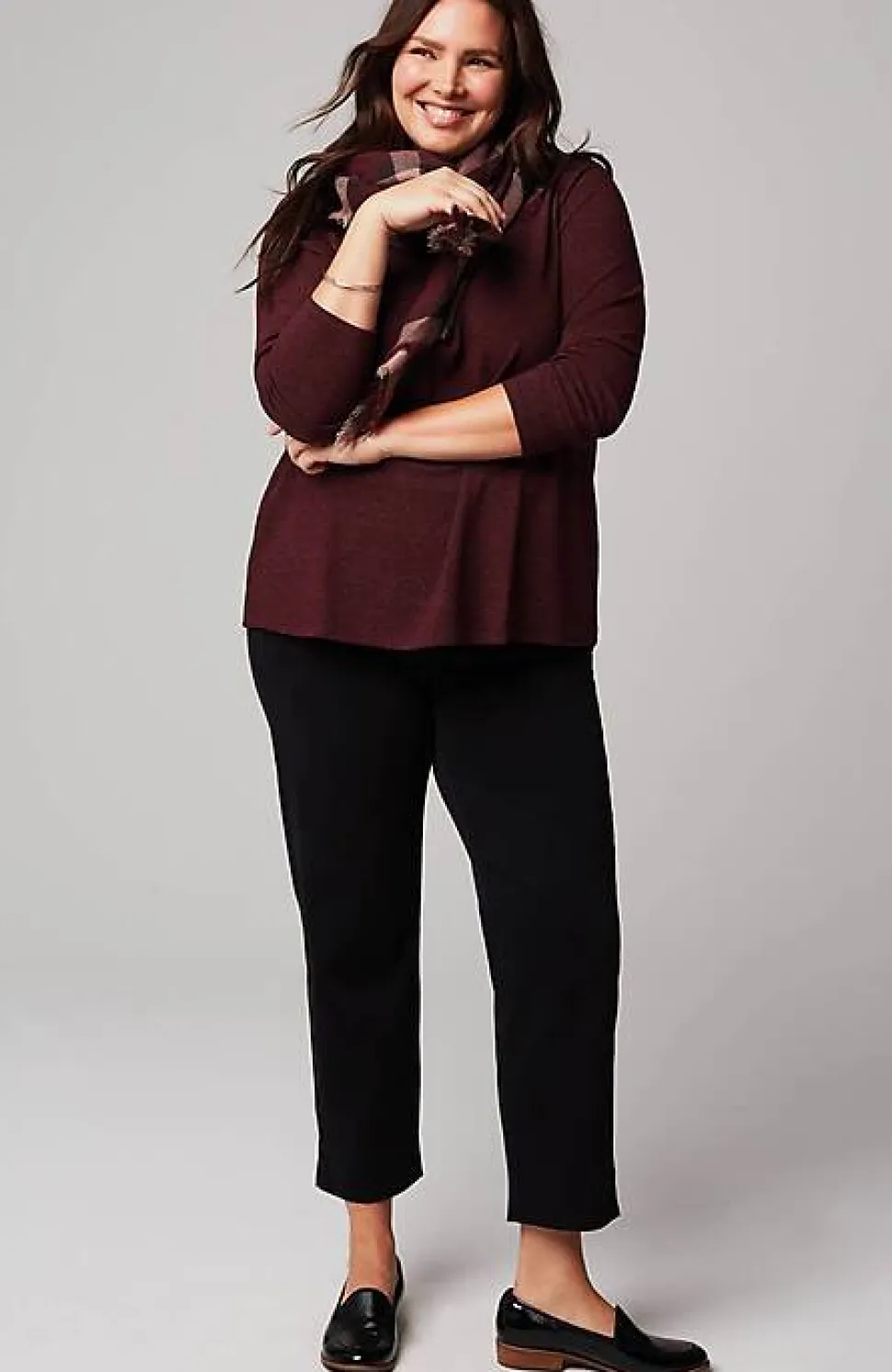 Wearever Mock-Neck Ottoman Top | Jjill