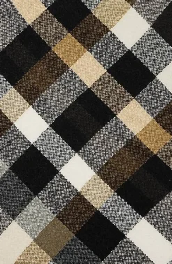 Wearever Neutral Plaid Triangle Scarf | Jjill