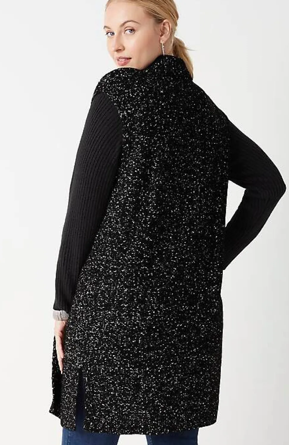 Wearever Novelty Textured Gilet | Jjill