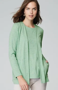 Wearever Open-Front Marled Jacket | Jjill