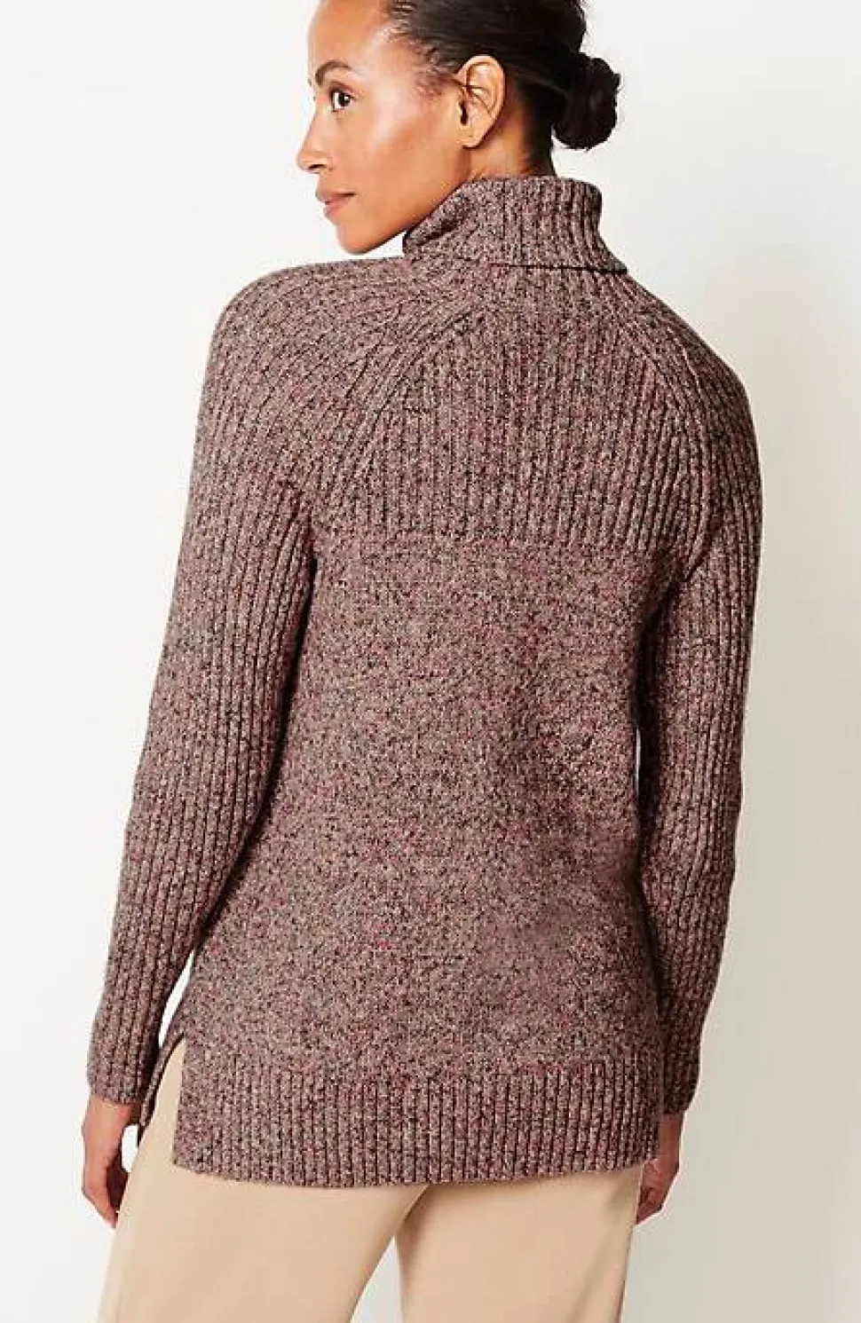 Wearever Placed-Rib Sweater | Jjill