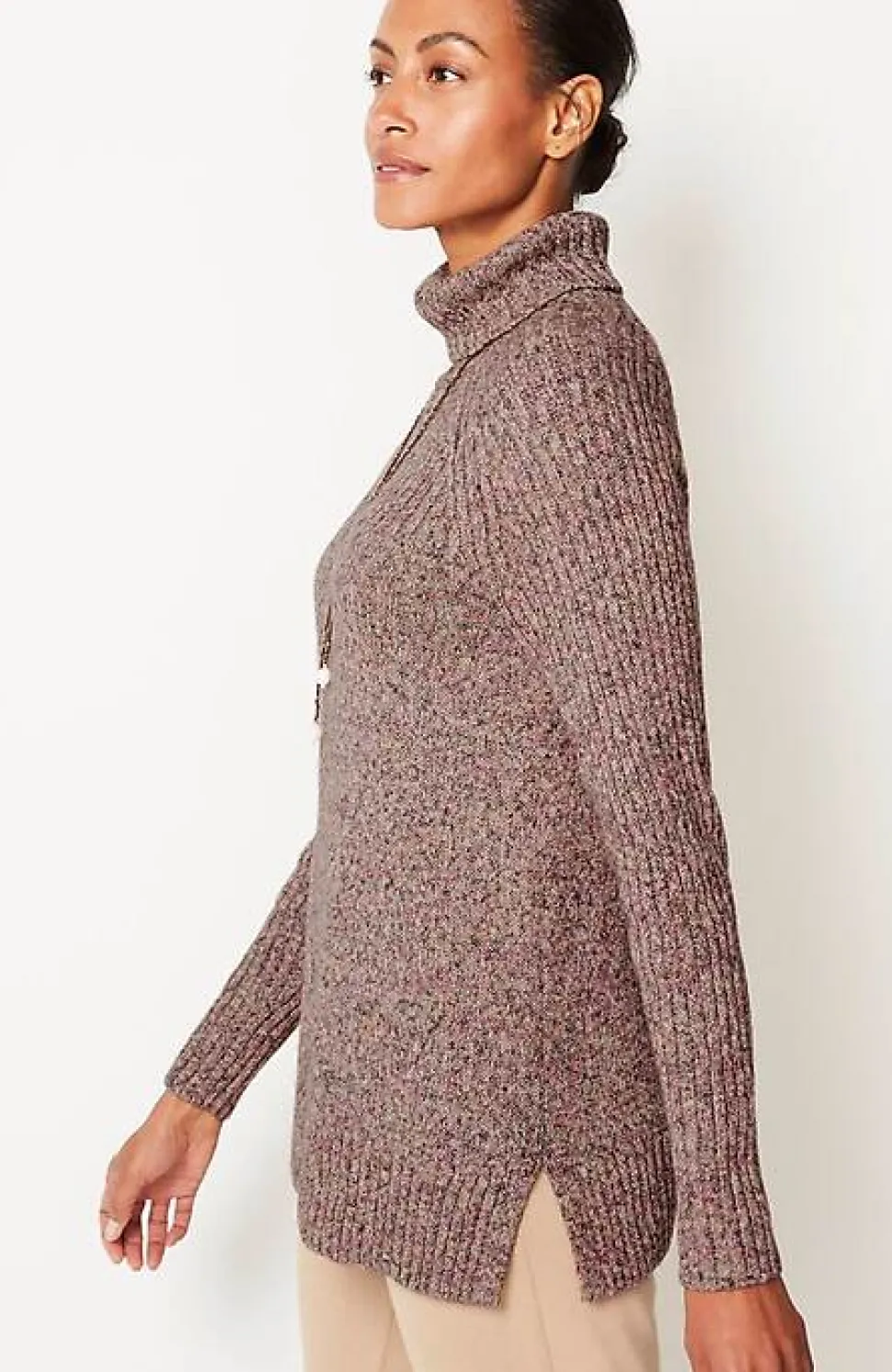 Wearever Placed-Rib Sweater | Jjill