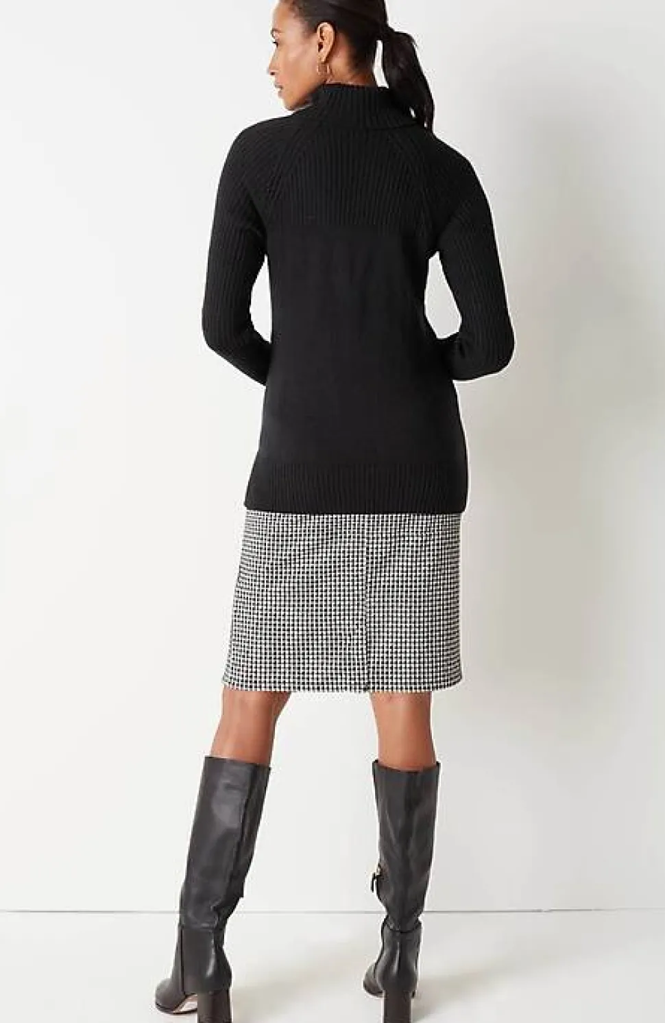 Wearever Placed-Rib Sweater | Jjill