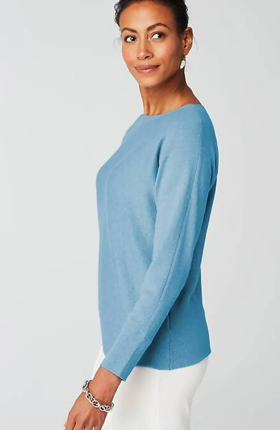Wearever Refined Knit Dolman-Sleeve Sweater | Jjill