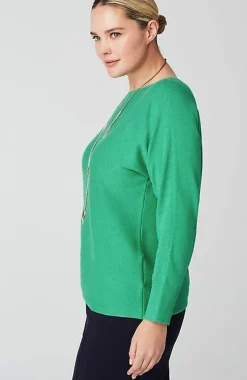 Wearever Refined Knit Dolman-Sleeve Sweater | Jjill