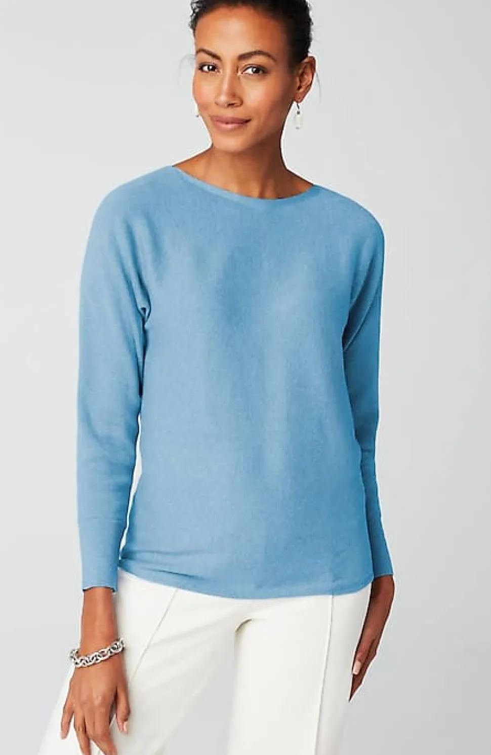Wearever Refined Knit Dolman-Sleeve Sweater | Jjill